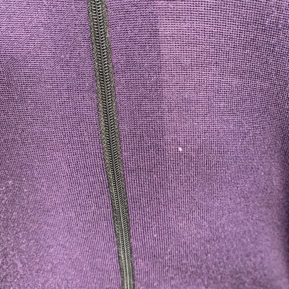PAUL SMITH Size M Purple Merino Wool Zip Up Cardigan - Picture 6 of 8